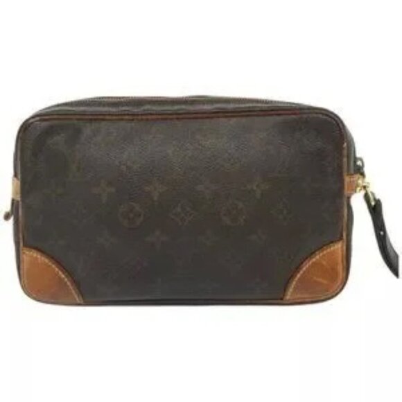 Pre-Owned-LOUIS VUITTON Monogram Marly Dragonne GM Clutch Bag 882TH - Picture 4 of 15